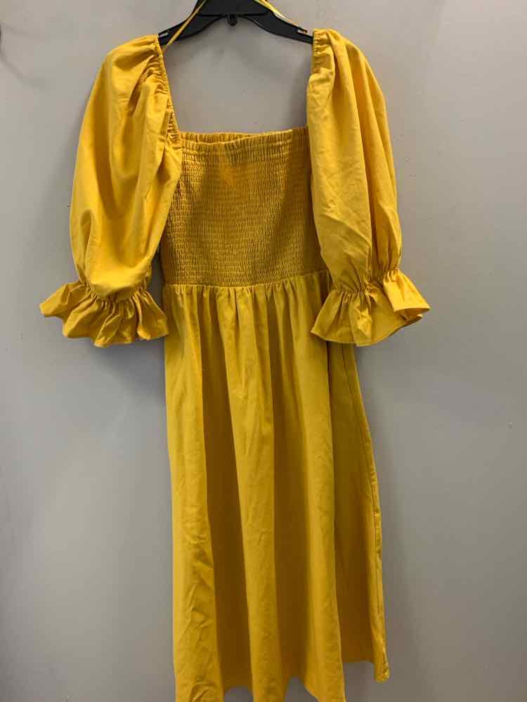 AURA Dresses and Skirts Size L Mustard Dress