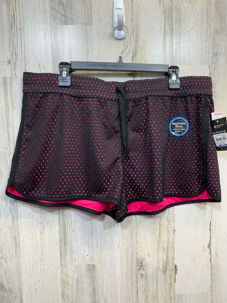 NWT ATHLETIC Activewear XL black/pink MESH SHORTS Activewear Bottom/BLACK/PINK M