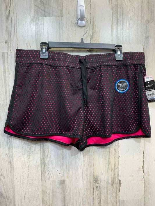 NWT ATHLETIC Activewear XL black/pink MESH SHORTS Activewear Bottom/BLACK/PINK M