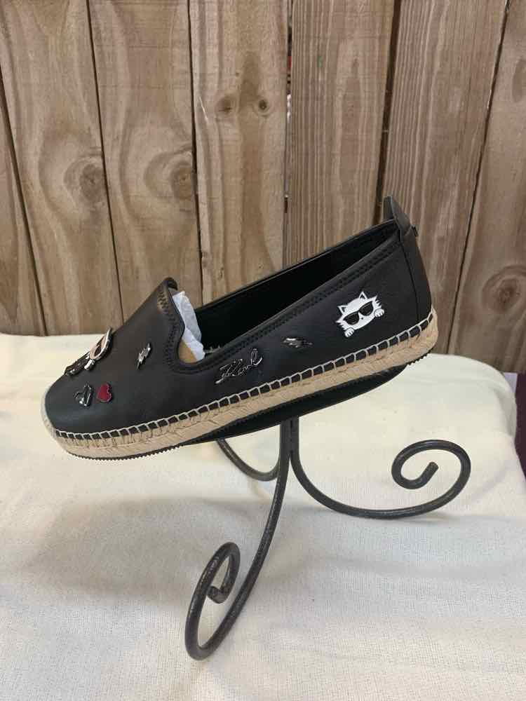 NWT KARL LAGERFELD SHOES 11 BLK/TAN LOAFER Shoes