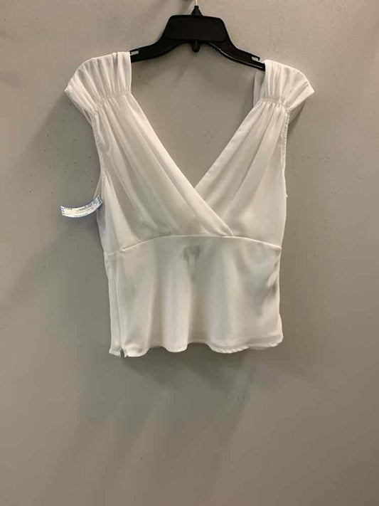 WORK TO WEEKED Tops Size 8 White SLEEVELESS TOP