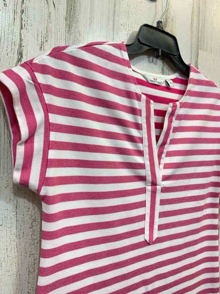 PRE-OWNED VINEYARD CREW Dresses and Skirts Size XS PINK/WHITE STRIPES Dress/PINK