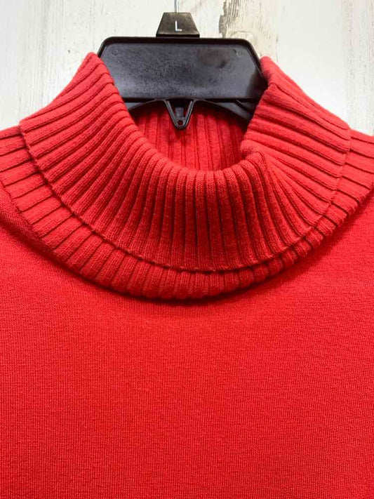 PRE-OWNED COLLECTION Size M Tops Orange SLEEVELESS/ KNIT TURTLENECK TOP