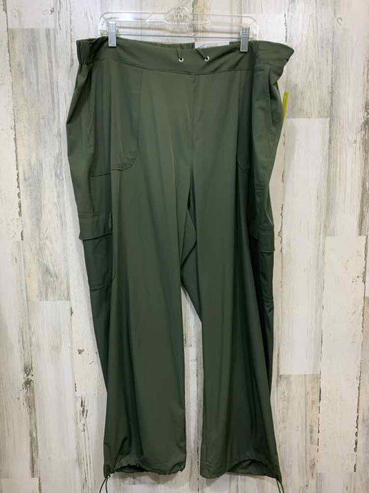 NWT Size 2X STYLE & CO BOTTOMS Green Solid JOGGER Pants