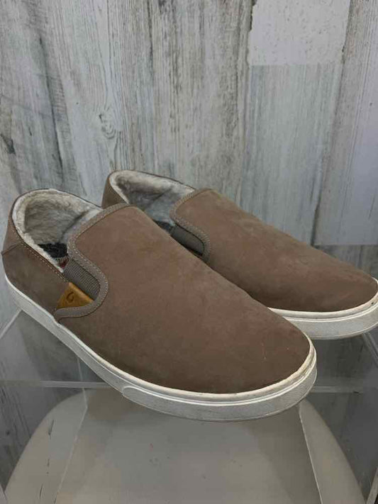 PRE-OWNED OLUKAI SHOES Shoe Size 10 Tan SLIP ON Shoes