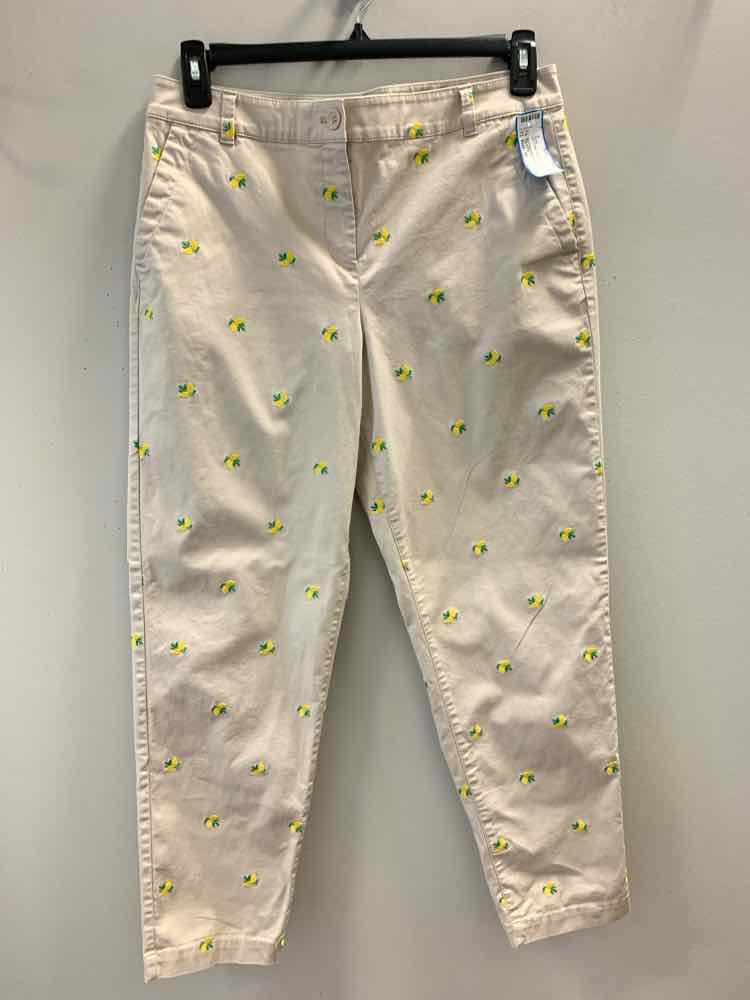 Size 10 TALBOTS BOTTOMS Khaki LEMONS Pants