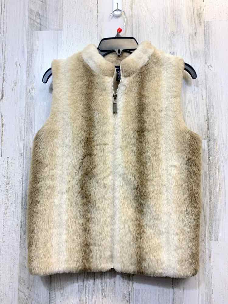 PRE-OWNED DESIGNERS ORIGINAL JACKETS / COATS Size PL CREAM/ BEIGE Vest