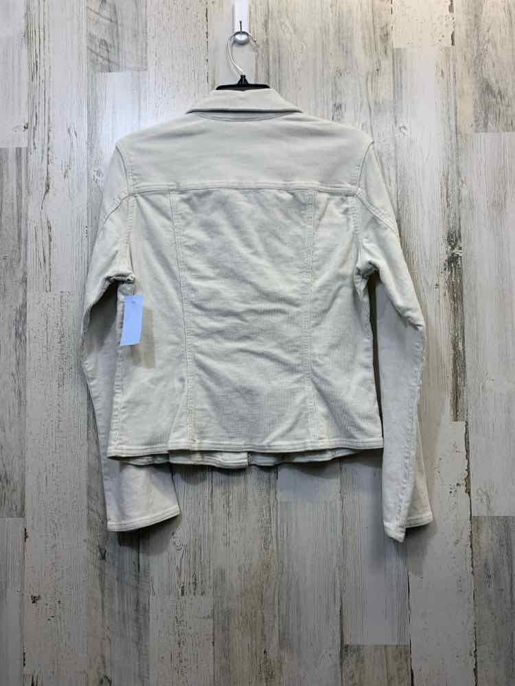 PRE-OWNED SO JACKETS / COATS Size L Cream Corduroy LONG SLEEVES Blazer/BUTTON UP