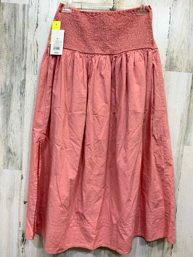 NWT A NEW DAY M BOTTOMS Pink Solid MIDI Midi