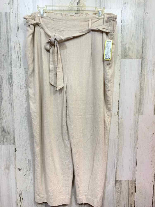 PRE-OWNED Size XL BAR lll/WIDE-LEG ELASTIC WAIST TIE FRONT PANT