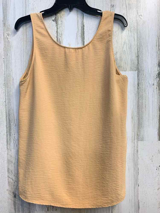 PRE-OWNED FIRST LOVE Tops Size L Pale Yellow SLEEVELESS TOP