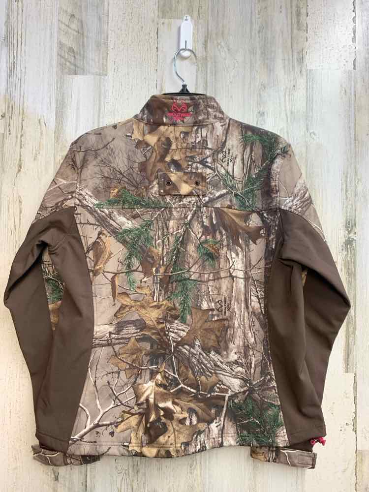 NWT REALTREE JACKETS / COATS Size M BRN/GRN Camoflage LONG SLEEVES Jacket/WINDPR