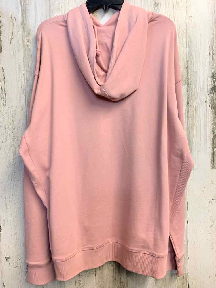 NWT HUGO BOSS PLUS SIZES Size XXL PINK/WHITE HOOD HOODIE