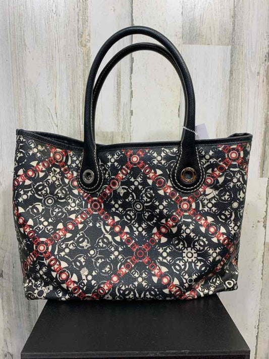 PRE-OWNED CHANEL BLK/WHT/RED Handbag