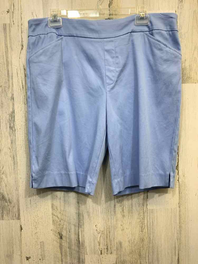 PRE-OWNED Size L TIME AND TRUE BOTTOMS periwinkle Solid BERMUDA Shorts/BERMUDA S
