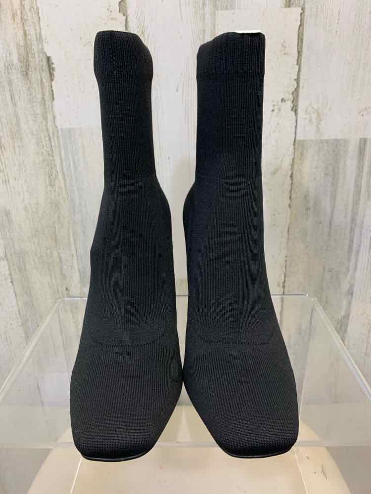 NWT INC SHOES Shoe Size 8 Black Boots SLIM HEEL ELASTIC