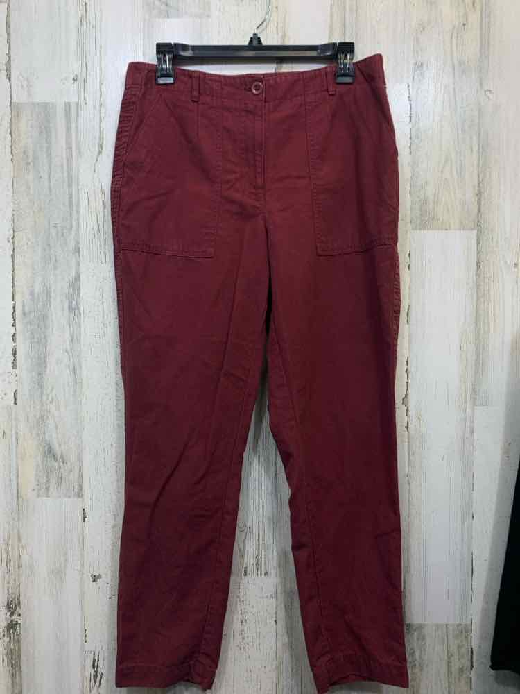 Size 8 TALBOTS BOTTOMS MAROON Solid Pants
