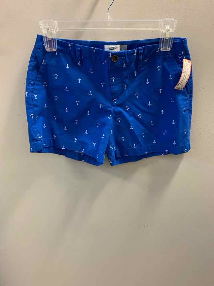 Size 8 OLD NAVI BOTTOMS BLU/WHITE Shorts