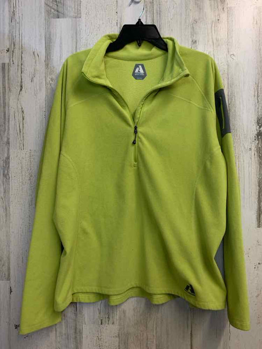 PRE-OWNED Tops Size XXL Lime Green Fleece LONG SLEEVES TOP