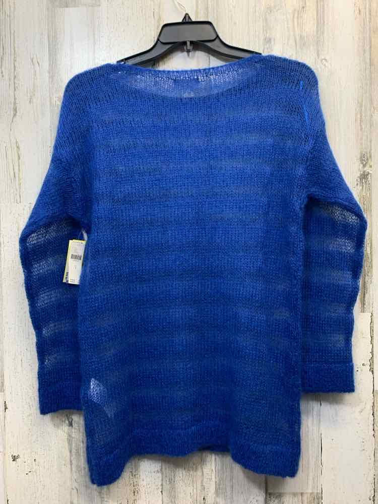 NWT ANTHROPOLOGIE Tops Size S Royal Blue WEAVE SWEATER Sweater/ROYAL BLUE WEAVED