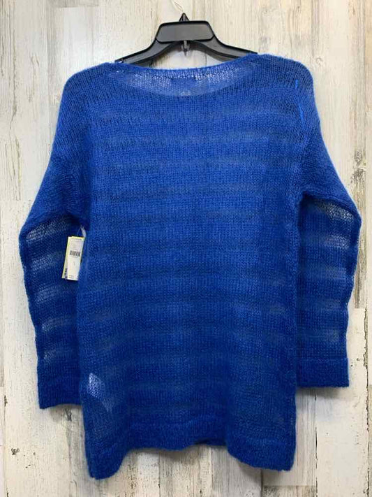 NWT ANTHROPOLOGIE Tops Size S Royal Blue WEAVE SWEATER Sweater/ROYAL BLUE WEAVED