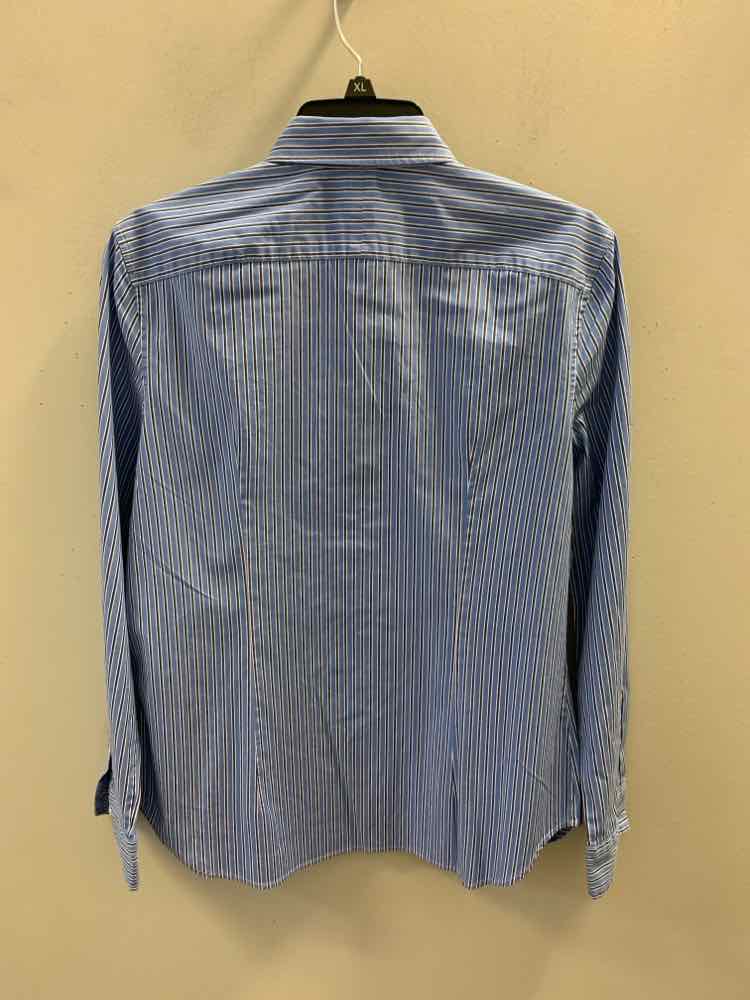 LAUREN RALPH LAUREN Tops Size L BLU/WHT/NAVY Stripe LONG SLEEVES TOP