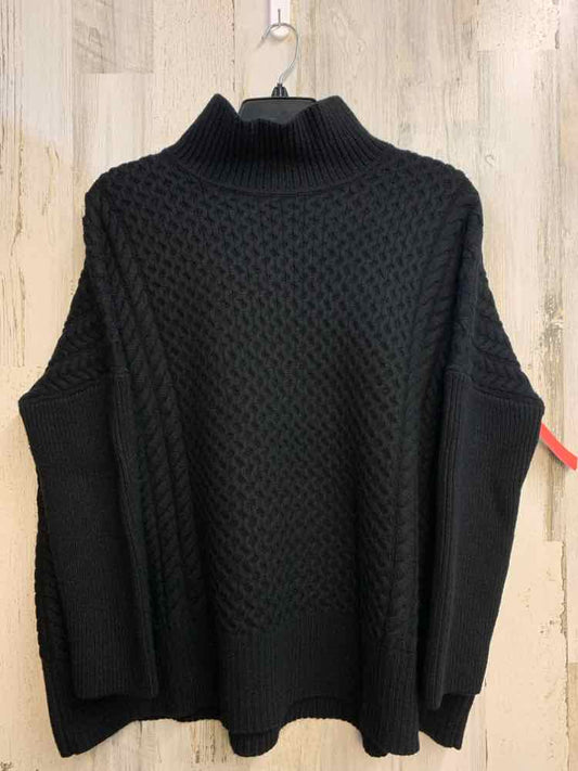 PRE-OWNED AYR Tops Size XL BLK LONG SLEEVES TOP/SQUARE KNIT SWEATER