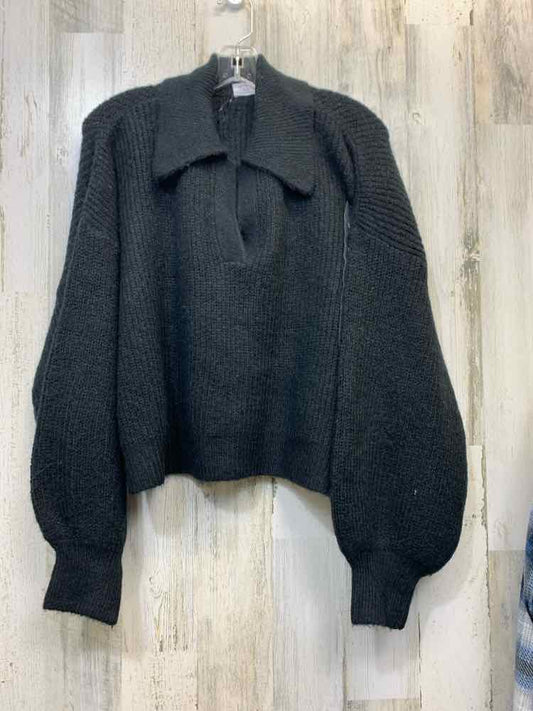NWT COTTON ON Tops Size L Black BISHOP SLEEVES Sweater