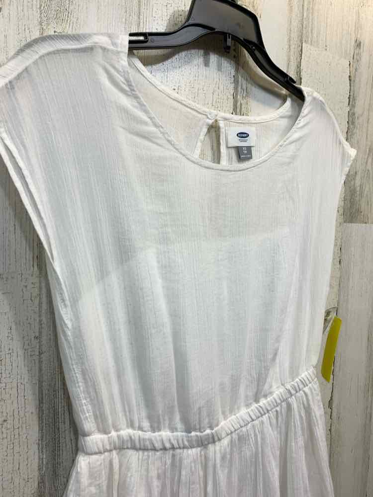 NWT OLD NAVY Dresses and Skirts Size XS White SLEEVELESS/EYELET BAND Dress