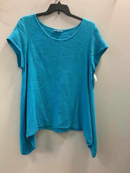 BRYN WALKER Tops Size L Blue TOP