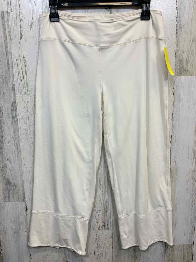 PRE-OWNED Size S NEON BUDDHA BOTTOMS White COTTON & SPANDEX Solid CAPRI Pants/CR