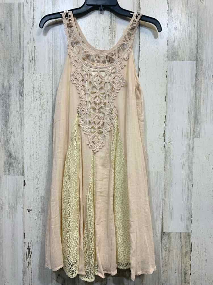 PRE-OWNED RYU Dresses and Skirts Size S Beige Solid TENT Dress/BEIGE TENT DRESS/