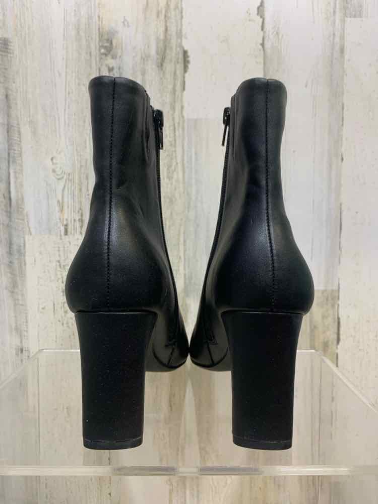 NWT ALFANI SHOES Black POINTED TOE Boots/BLACK ANKLE SQUARE POINTED HEEL