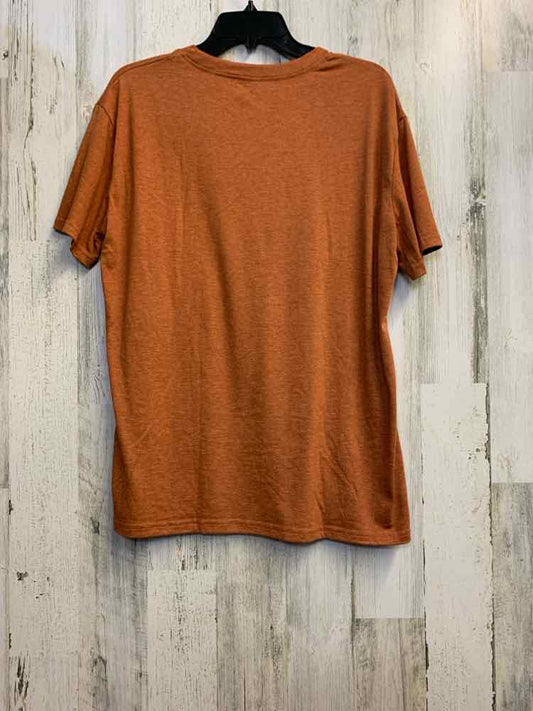 PRE-OWNED Tops Size XL ORANGE BROWN PUMPKIN SHORT SLEEVES TOP/SHORT SLEEVE TOP W