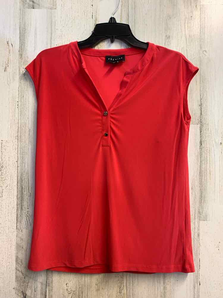 PRE-OWNED PREMISE Tops Size XS CORAL Solid SLEEVELESS TOP/SLEEVELESS CORAL TOP.