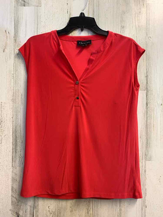 PRE-OWNED PREMISE Tops Size XS CORAL Solid SLEEVELESS TOP/SLEEVELESS CORAL TOP.