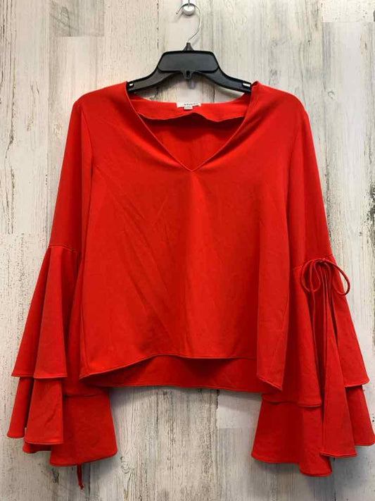 STOREE Tops Size XS Red FLARE CUFFS TOP
