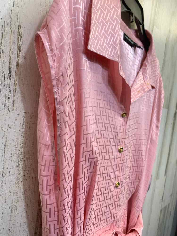 PRE-OWNED HALSTON Dresses and Skirts Size 16 BABY PINK MONOGRAM Dress/BABY PINK