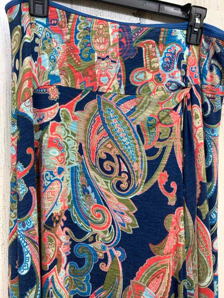 PRE-OWNED LILY BOTTOMS Multi-Color FLORAL/PAISLEY Maxi