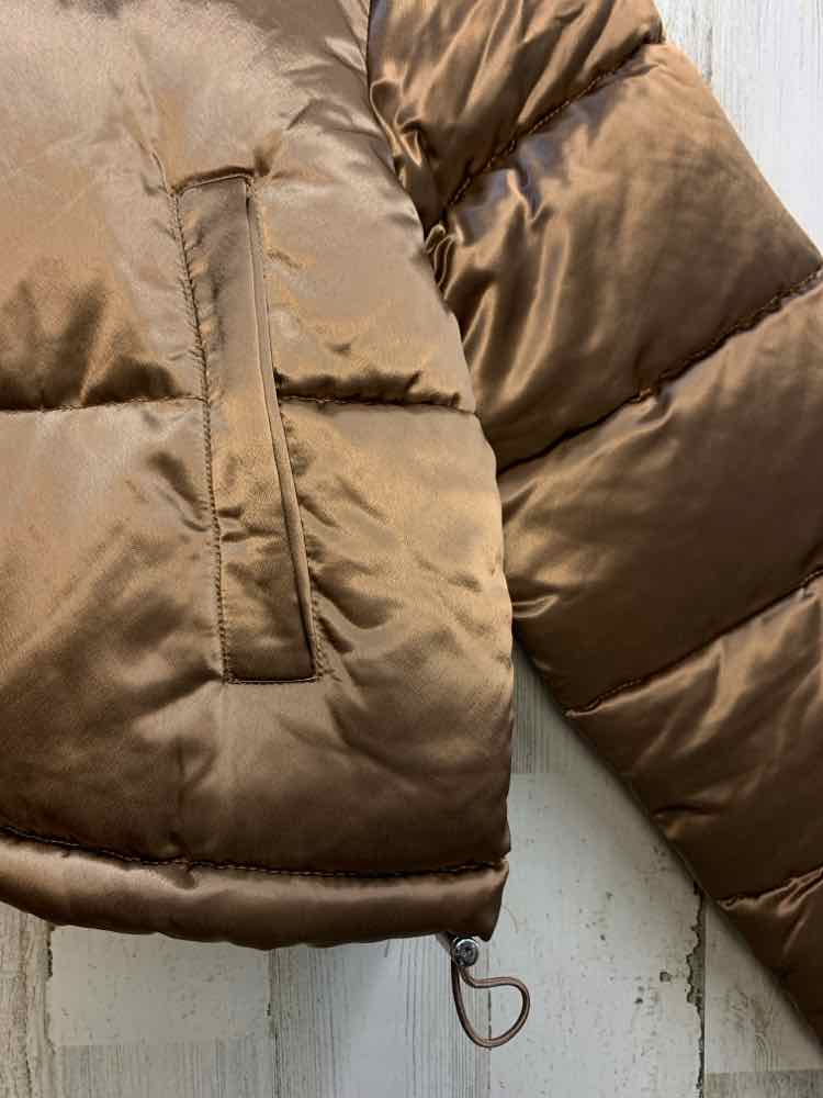 NWT FOR ALL MAN KIND 7 JACKETS / COATS Size L Gold LONG SLEEVES Jacket/CROPPED