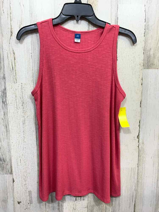 PRE-OWNED OLD NAVY Tops Size S TALL WATERMELLON RIBBED/ SCOOP NECKLINE Tank Top