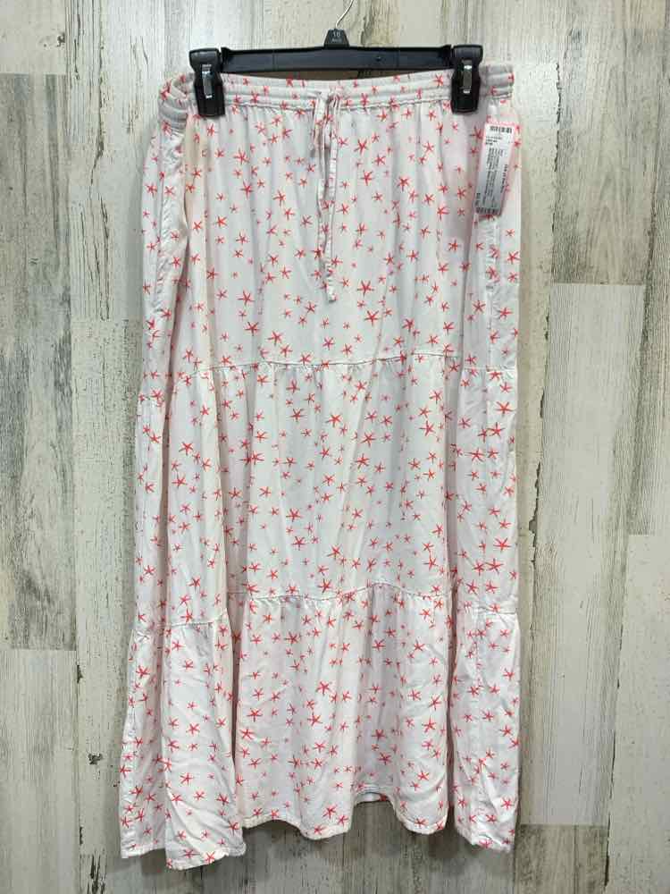 PRE-OWNED NATIONAL Dresses and Skirts WHITE/CORAL STARFISH MAXI Maxi/WHITE/CORAL