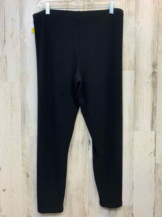 Size 12 SYMPLI BOTTOMS Black ELASTIC PLAIN SLIM LEG Pants