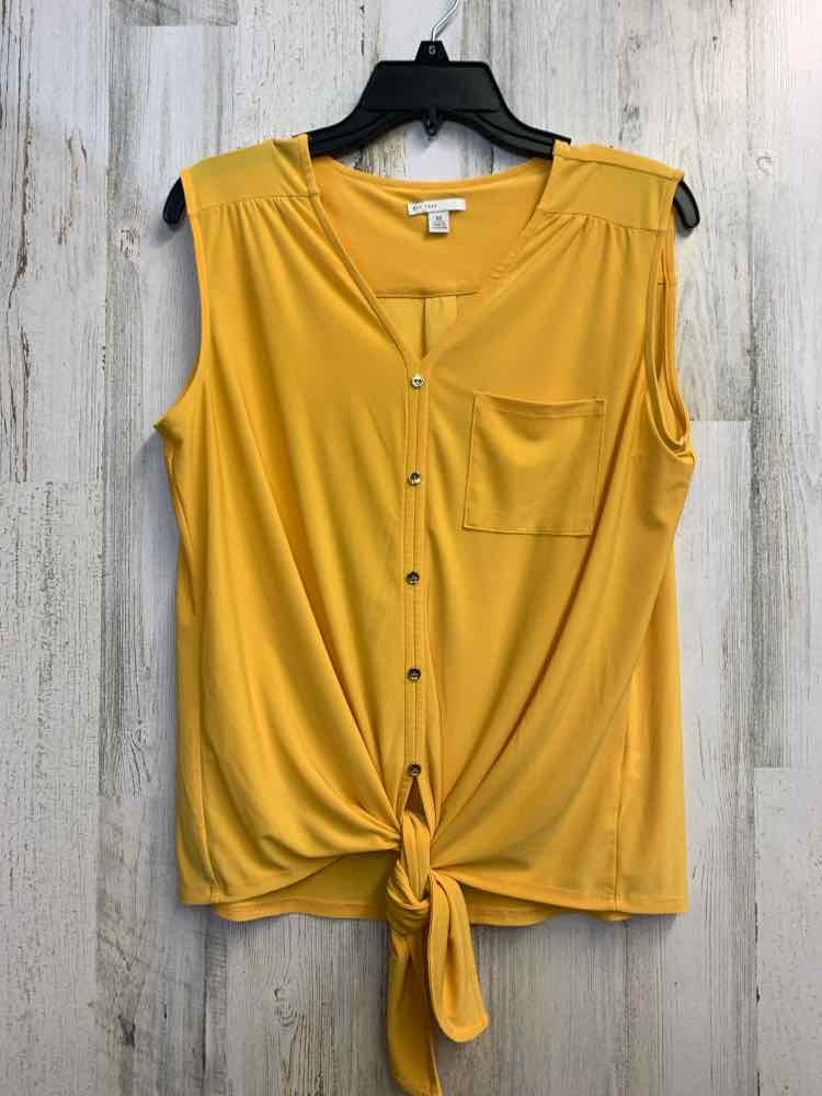 CATO Tops Size M Yellow SLEEVELESS TOP