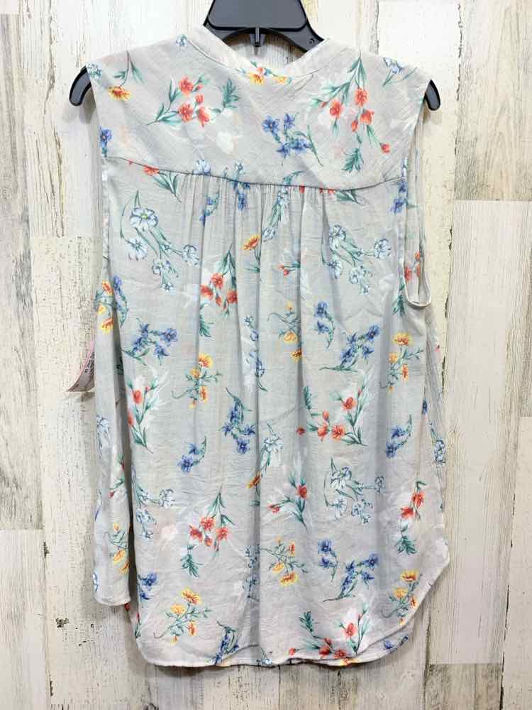 PRE-OWNED TORRID PLUS SIZES Size 2X SAGE Floral SLEEVELESS Blouse
