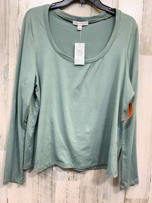 NWT AND NOW THIS/LONG SLEEVE SCOOP NECK