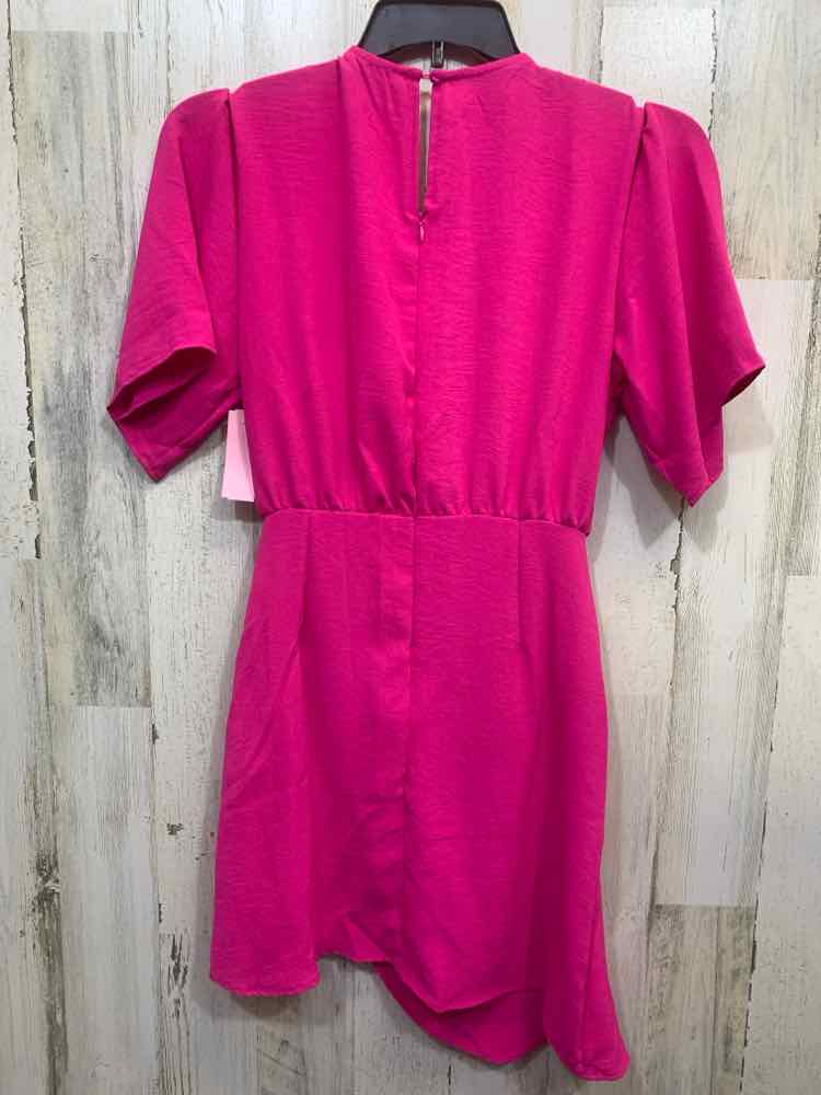 PRE-OWNED Dresses and Skirts Size M HOT PINK Solid MIDI Dress