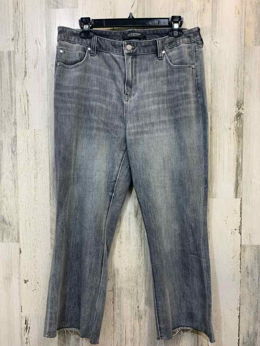 Size 14/32 LIVERPOOL BOTTOMS Gray Denim STRAIGHT Jeans