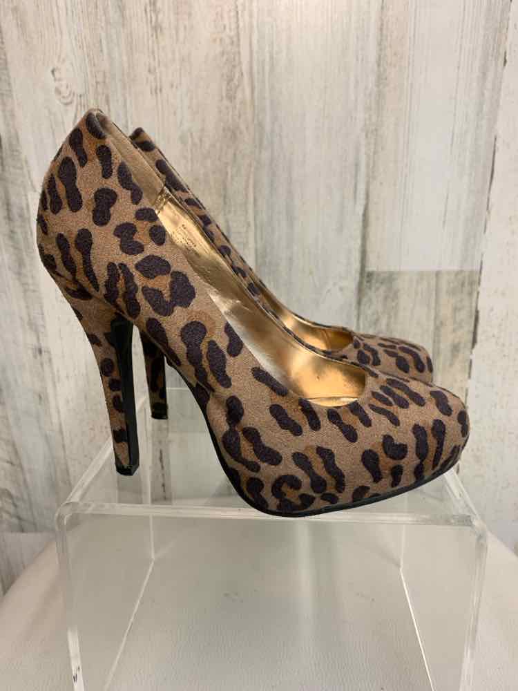 MOSSIMO SHOES 6.5 TAN/BRN LEOPARD PLATFORM Shoes