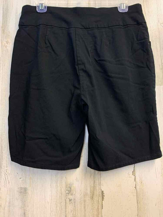PRE-OWNED Size 8 INC BOTTOMS BLK Solid BERMUDA Shorts/BLACK BERMUDA SHORTS W/ 2